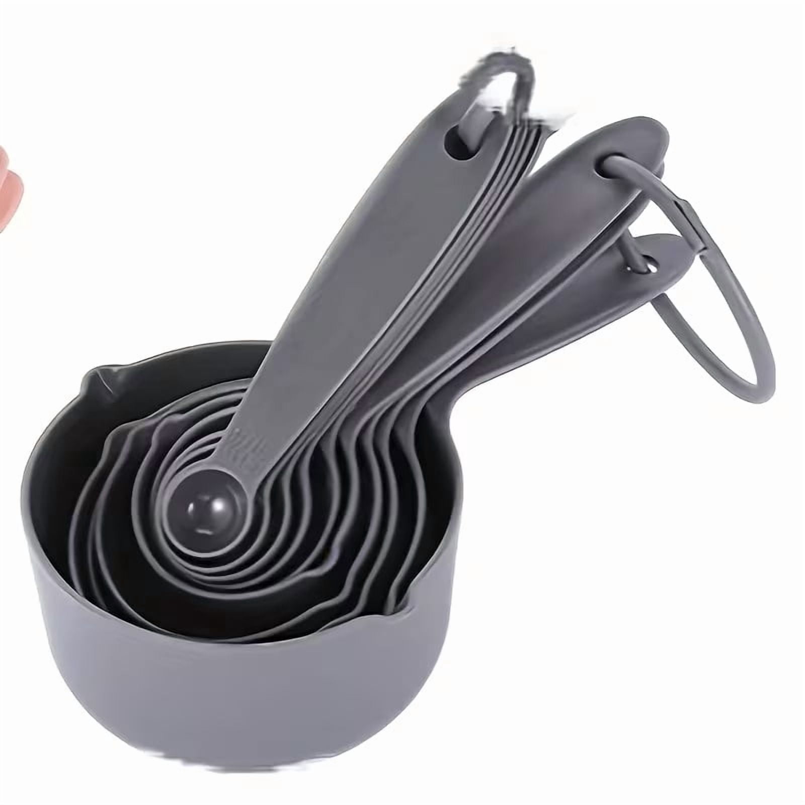 10-Piece Measuring Cup and Spoon Set with Scale for Baking, Kitchen ...