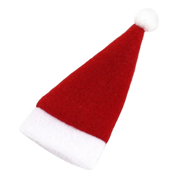 10 Piece Mini Christmas Hat Set For Bottle Topper Cutlery Cover Party Festive Decor