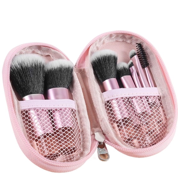 10-Piece Mini Makeup Brush Set With Synthetic Fiber For Professional Daily Application And Travel