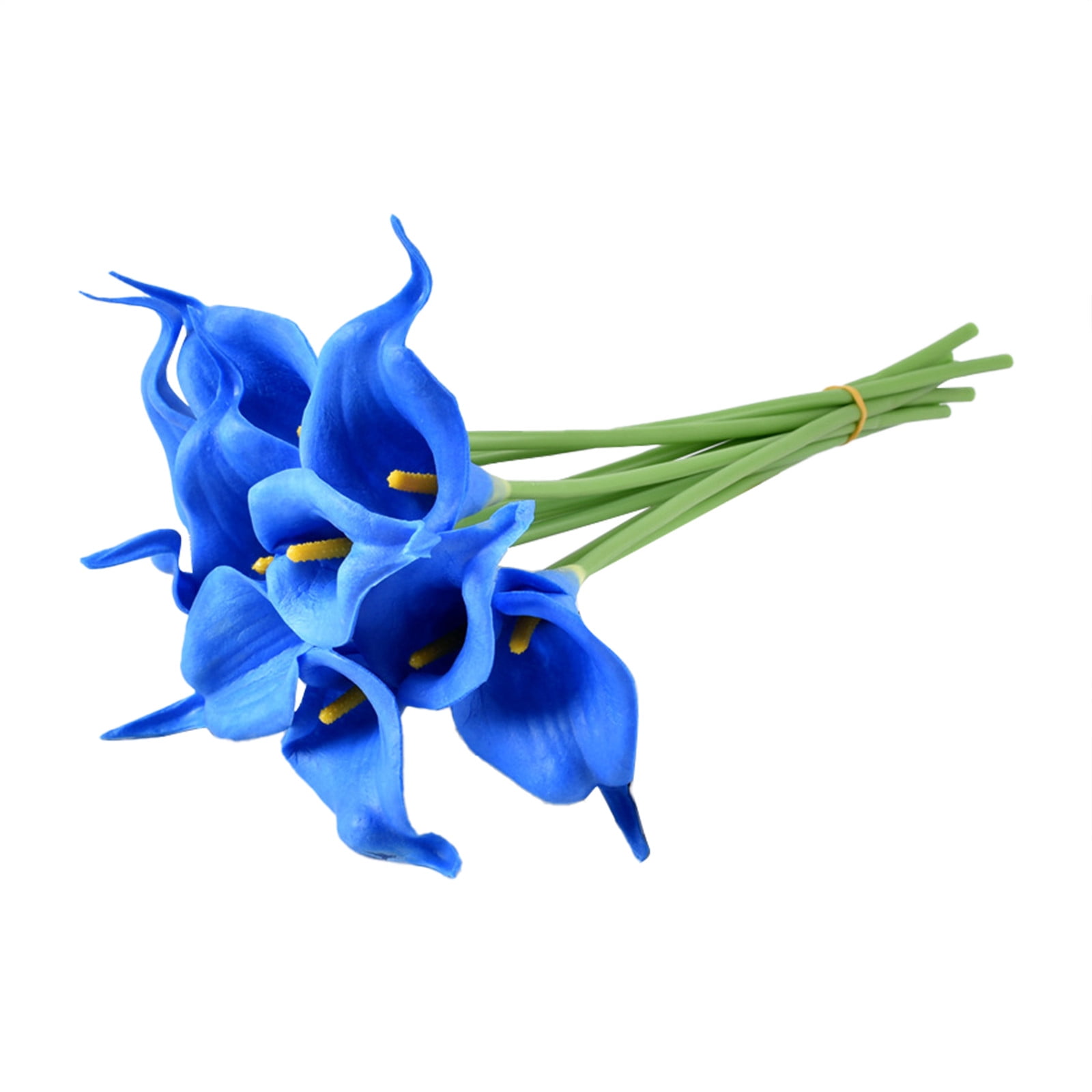 10-Piece Mini PU Calla Lily Flowers - Artificial Simulation Floral ...