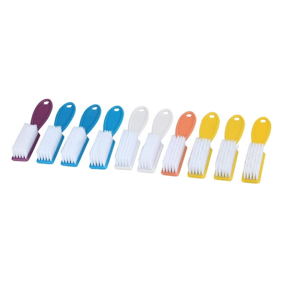 10 Piece Nail Brush Set for Cleaning and Manicure Care 10PCS