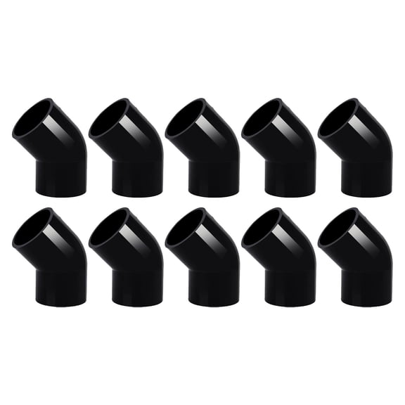 10 Piece PVC Fittings Elbow Connectors 45 Degree Bend for DIY Greenhouse and Home Plumbing Projects