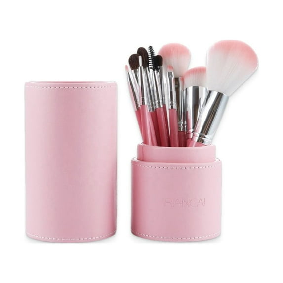 10-Piece Pink Makeup Brush Set