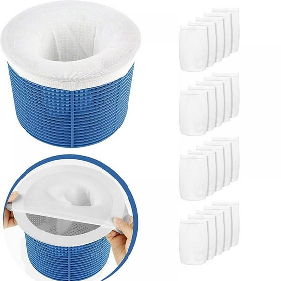 10 Piece Pool Skimmer Socks - For Filters, Baskets And Skimmers - The Ideal Sock/Net/Reservoir To Protect Your Inground Or Above Ground Pool