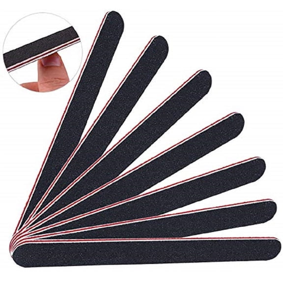 10-Piece Premium Double-Sided 100/180 Grit Nail File Set – Essential Emery Boards for Manicure & Pedicure TIKA