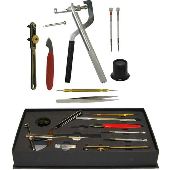 10 Piece Pro Watch Repair Tool Kit Jewelers Watchmakers With Case