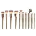 thumbnail image 1 of 10-Piece Professional Makeup Brush Set with Carrying Bag for Foundation, Eyebrows, Eyeshadow, Beauty Tools, Cosmetics, Fashion 15PCS brown, 1 of 3