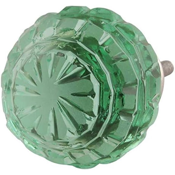 10 Piece Round Mint Green Glass Cabinet Handles Drawer Knobs Dresser Pulls Farmhouse Design$$Tools & Hardware Other