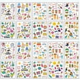 thumbnail image 1 of 10-Piece Set of Hawaiian Party Waterproof New Cute Children's Temporary Cartoon Stickers, 1 of 1