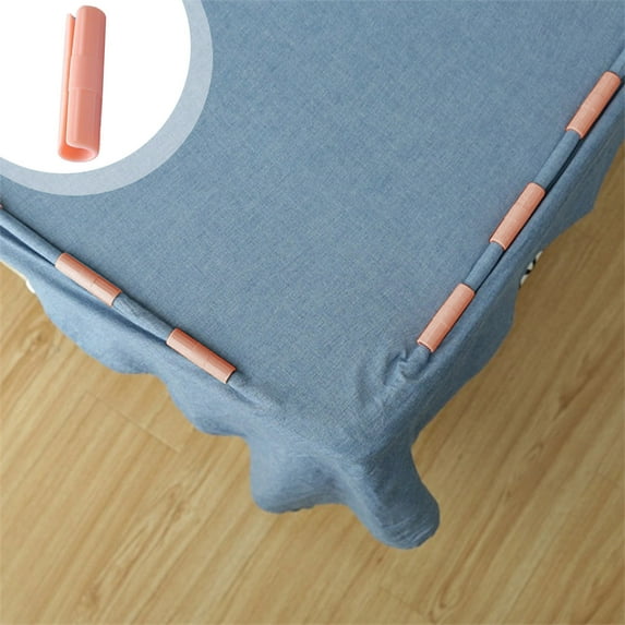 10-Piece Sheet Fastener Set - Anti-Slip Quilt Clips, Easy Install Bed Sheet Holders, Gray/Pink/White/Green, 4.9x1.5cm, Secure Fitting for Comfortable Sleep