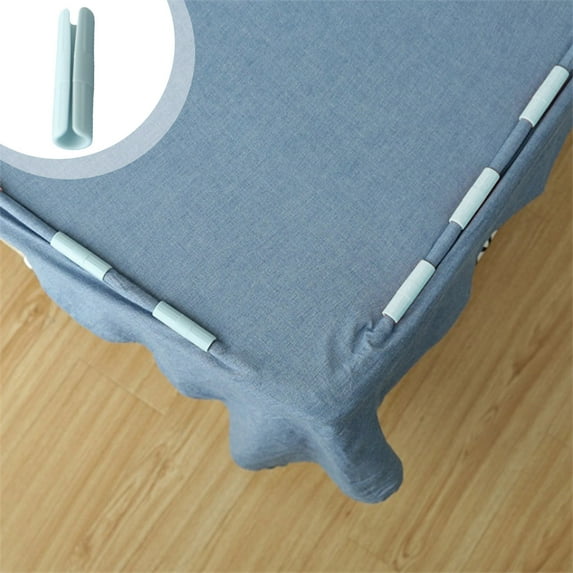 10-Piece Sheet Fastener Set - Anti-Slip Quilt Clips, Easy Install Bed Sheet Holders, Gray/Pink/White/Green, 4.9x1.5cm, Secure Fitting for Comfortable Sleep