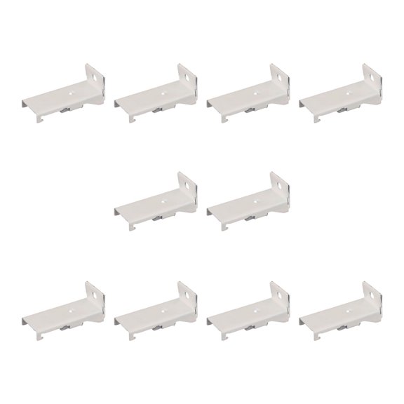 10 Piece Side Mounted Curtain Track Brackets Heavy Dvty Metal Wall Mounting Curtain Rails Holder Clip For Home Decors