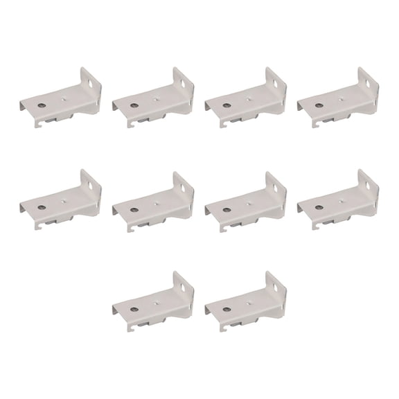 10 Piece Side Mounted Curtain Track Brackets Heavy Dvty Metal Wall Mounting Curtain Rails Holder Clip For Home Decors