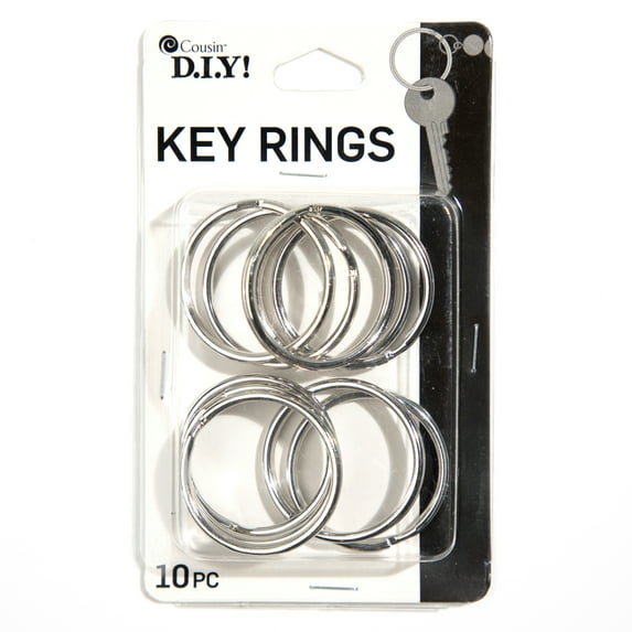 10 Piece, Silver Key Rings - Case of 280 Packs