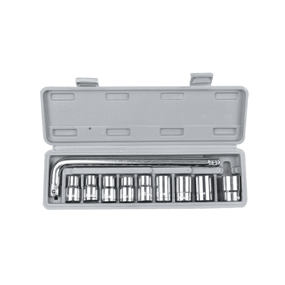 10-Piece Sleeve Combination Tool Set Ratchet Wheel Repair Emergency Tricycle Auto Repair Multifunctional Set