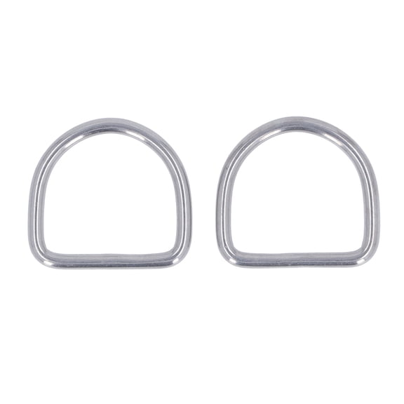 10-Piece Stainless Steel D-Shaped D Ring Buckle for Boating and Rigging