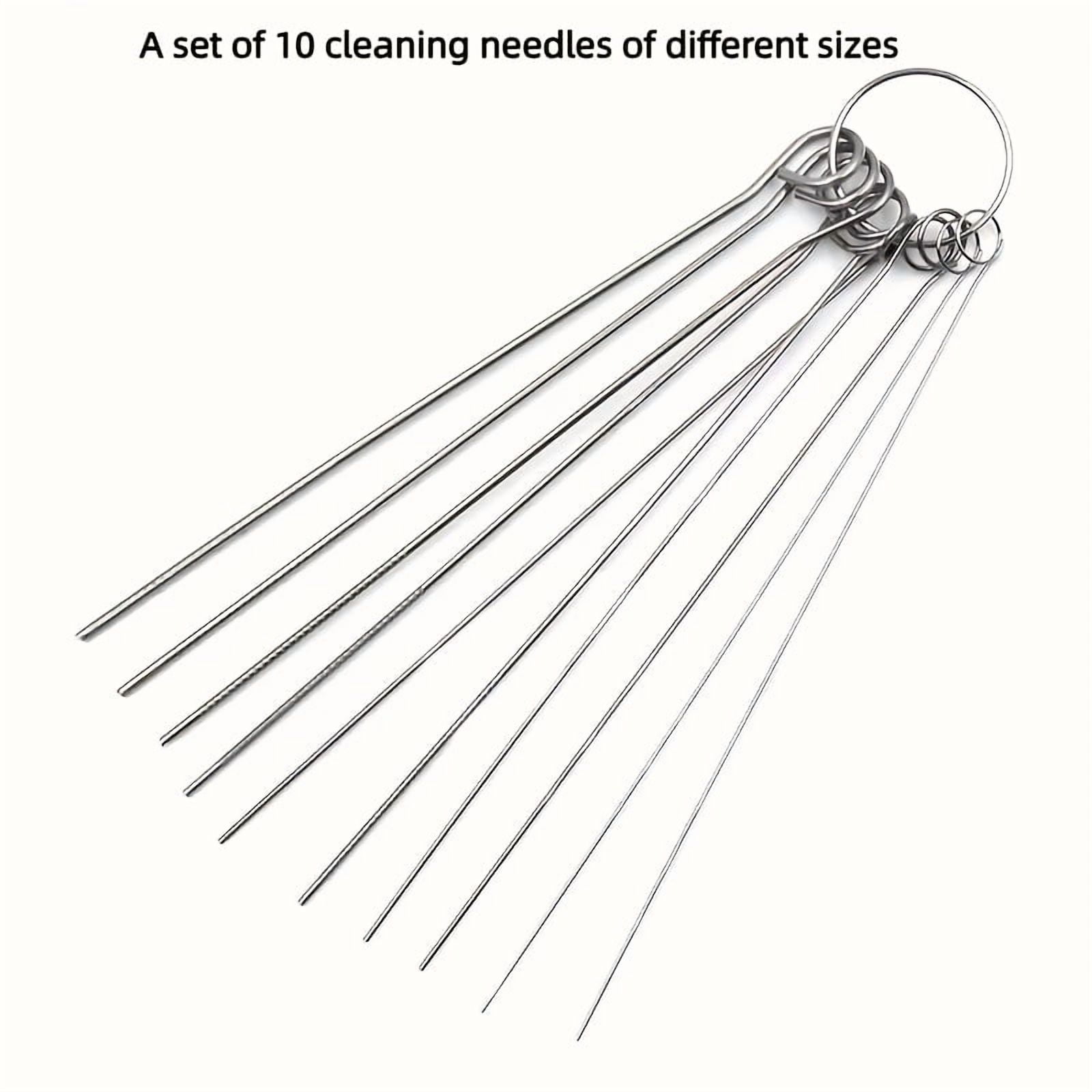 10-Piece Stainless Steel Shower Head Unclogging Kit – Multi-Size Pins ...