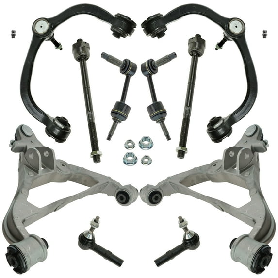 10 Piece Steering & Suspension Kit Control Arms Ball Joints Tie Rods End Links PSA71412 Fits select: 2005-2006 FORD EXPEDITION