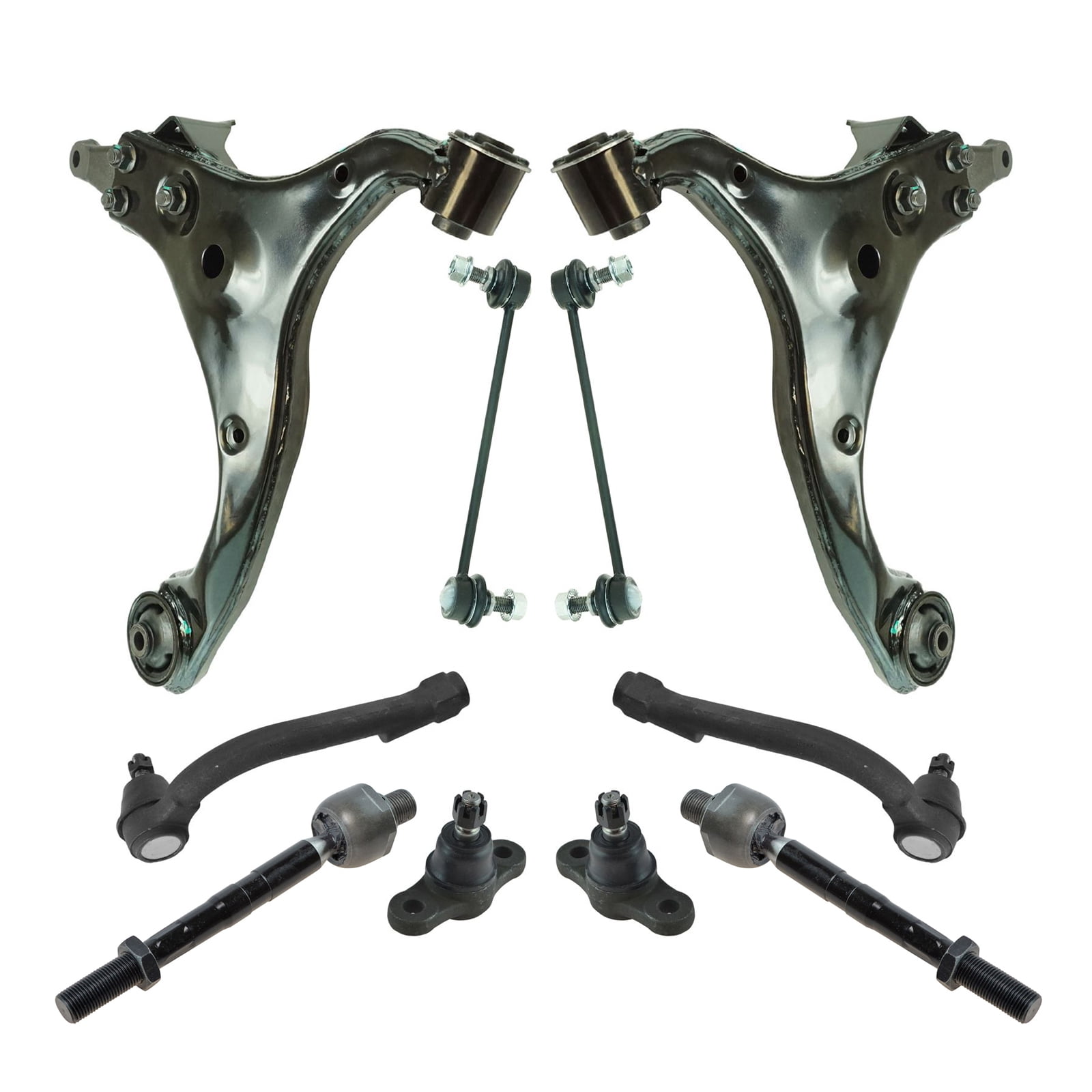 Susp Rondo 10 Piece Steering Suspension Kit Lower Control Arms Ball Joints Tie ...