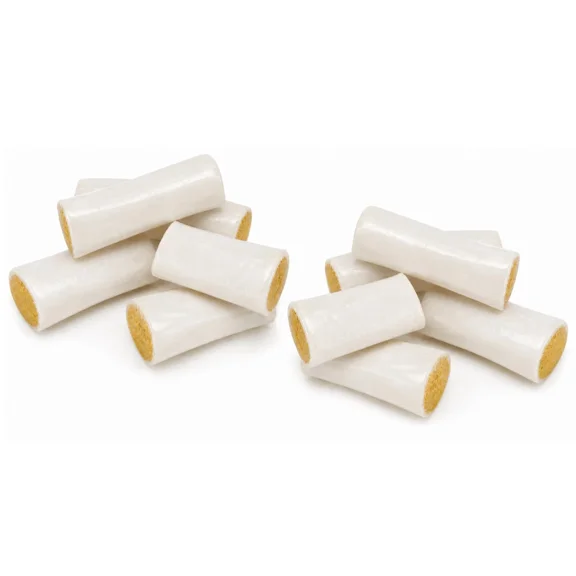 10 Piece Stuffed Filled Dog Bones 4 or 6 Inch Bully Beef Cheese or Peanut Butter (4 Inch Cheese)