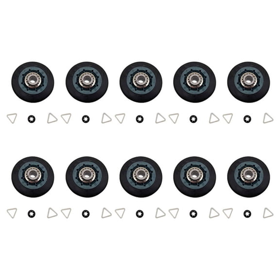 10 Piece Suitable for W10314173 Dryer Drum Wheel Suitable for W10314173 8536973 8536974 AP6019303 PS11752609