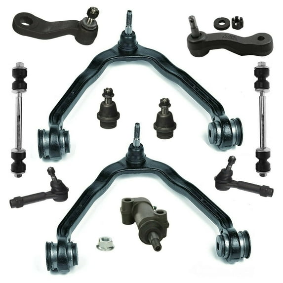 10 Piece Suspension & Steering Kit Control Arms Outer Tie Rod End Idler and Pitman Arms Lower Ball Joints Idler Arm Assembly Fits select: 1999-2006 CHEVROLET SILVERADO, 2000-2006 CHEVROLET TAHOE