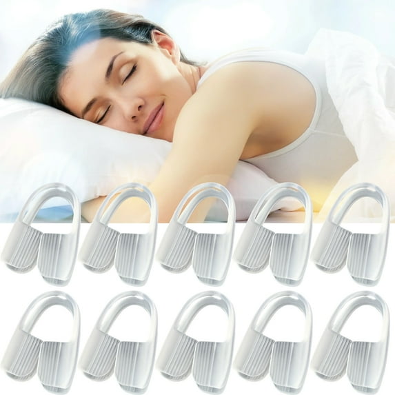 10-Piece Teeth Grinding Guards - 10Pc Teeth Grinding Guard Protector Bruxism Pads Ensuring Comfortable Night Sleep Nighttime Teeth Set Odorless and Non Irritating Providing All Day Makeup Organizer