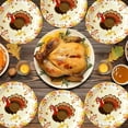 thumbnail image 1 of 10-Piece Thanksgiving Paper Plate Set, Disposable Autumn Harvest Party Supplies for Dinner BBQ Picnic, Holiday Tableware(A), 1 of 4