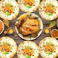 thumbnail image 1 of 10-Piece Thanksgiving Paper Plate Set, Disposable Autumn Harvest Party Supplies for Dinner BBQ Picnic, Holiday Tableware(D), 1 of 4
