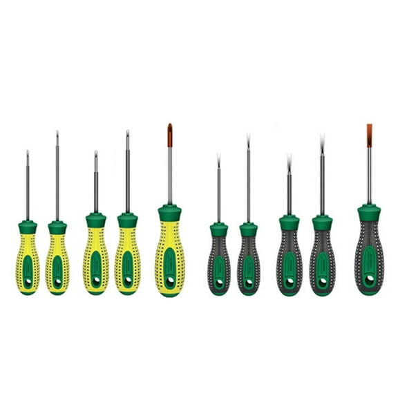 Industrial Grade Extended Shaft Screwdriver with Magnetic Tip for Fastening,Chiseling or Loosening Seized Screws