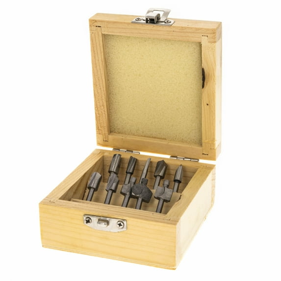10 Piece ToolTreaux Mini Router Bits Set for Rotary Tools Heat Treated Carbon Steel