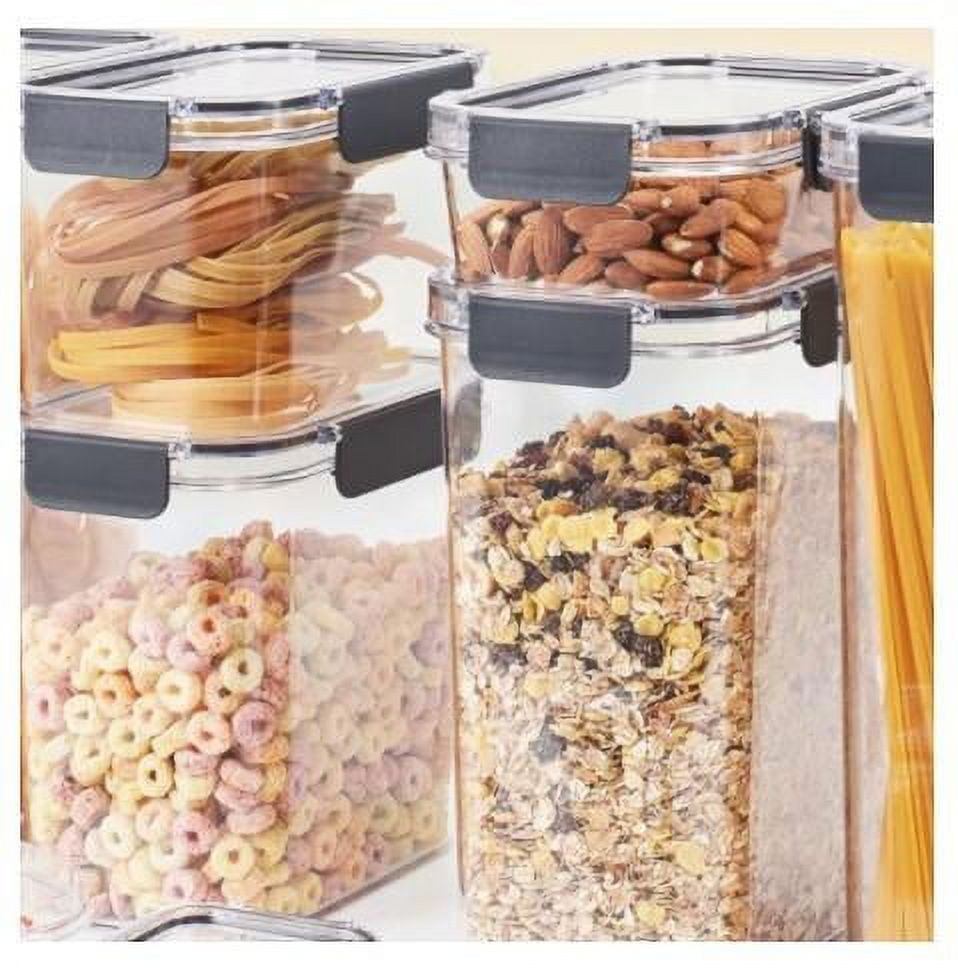 DRAGONN 10 Piece Airtight Food Storage Container Set with Labels, Pantry  Organization and Storage, Keeps Food Fresh, Big Sizes Included, Durable,  BPA