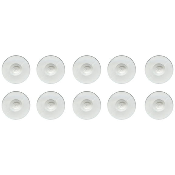 10 Piece Unisex Clear Soft Disc Earring Backs