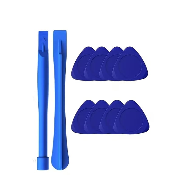 10-Piece Universal Triangular Prying Tool Kit with 2 Pry Bars - Essential Plastic Spudger Tools for iPhone, Laptop, and Desktop LCD Screen Removal