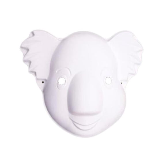 10 Piece White Mask DIY Costume Mask Koala Mask Painting Mask Paper Blank Mask