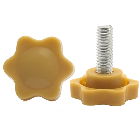 10 Piece yellow Handle Screw M10mm x 25mm x Head diameter 38mm