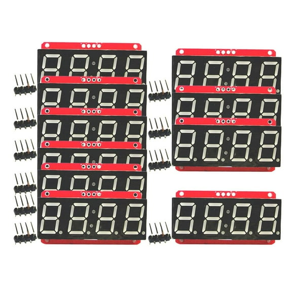 10 Pieces 0.56inch 7-Segment I2C LED Screen Display Module Replacement Parts