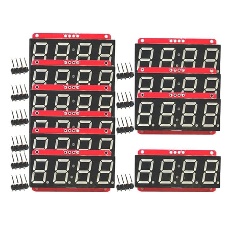 10 Pieces 0.56inch 7-Segment I2C LED Screen Display Module Replacement Parts