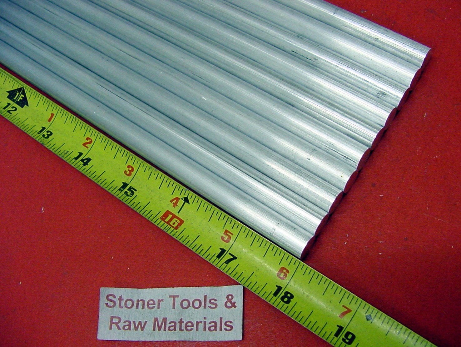 10-Pack 1/2" Aluminum 6061 Round Rod – 18" Long, Solid T6511, Lathe Bar Stock – .500" Diameter, Precision Drawn