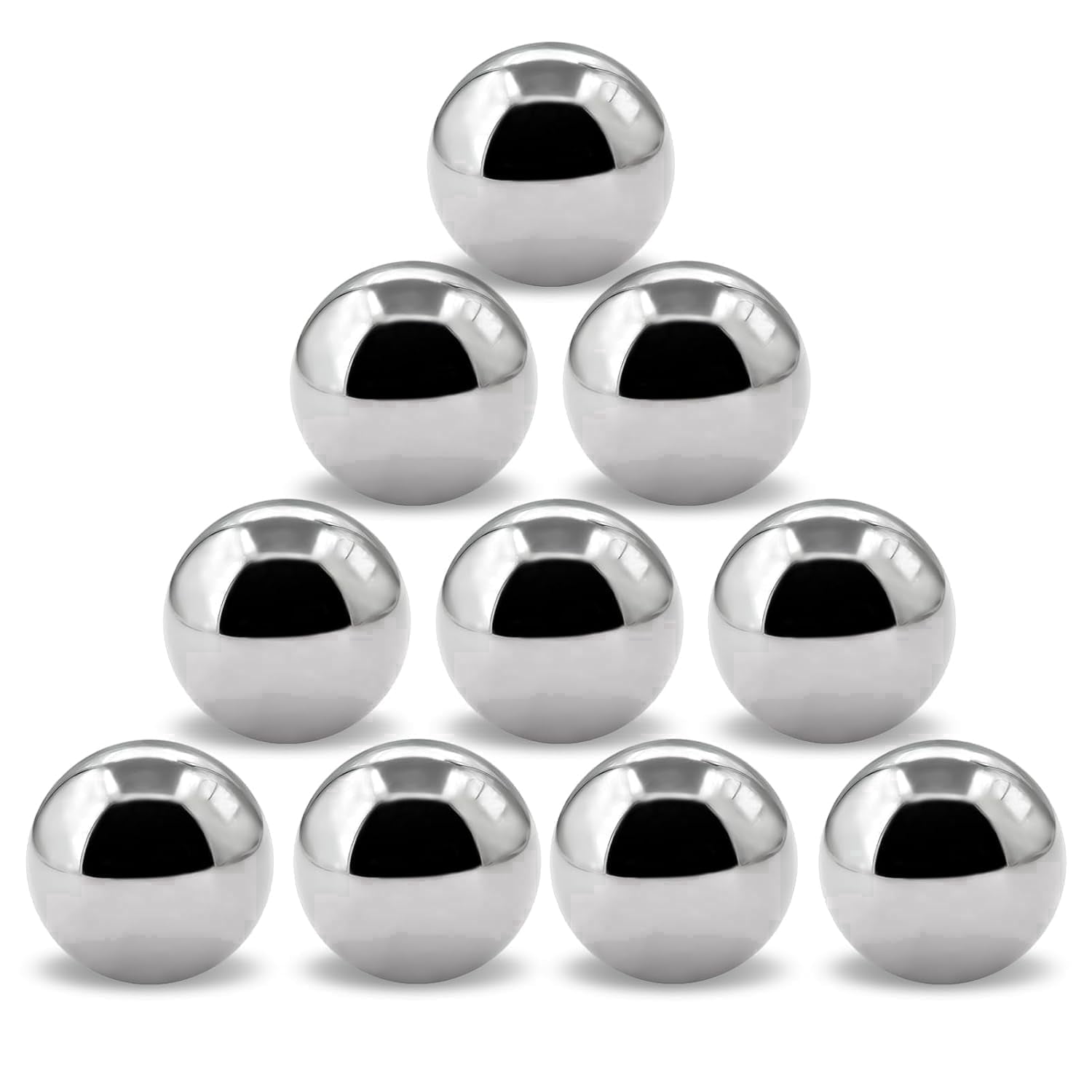 10 Pieces 1.5 Inch Chrome Steel Bearing Balls, 38mm Precision Steel Balls for Bicycle Bearings