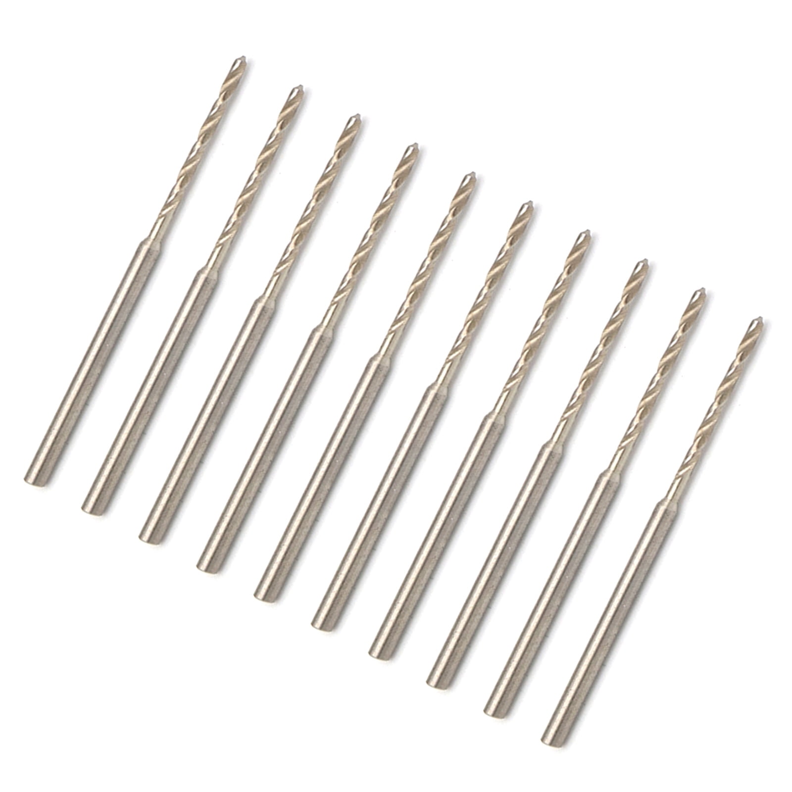 Small Bit Set 10 Pieces 2.35mm Shank Small Twist Drill Bits Set for Fine Detail Work ...