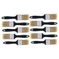 thumbnail image 1 of 10 Pieces 2 Inch Paint Brush,Flat Paint Brushes Professional Paint Tools with Treated Plastic Handle for DIY Paint, 1 of 8