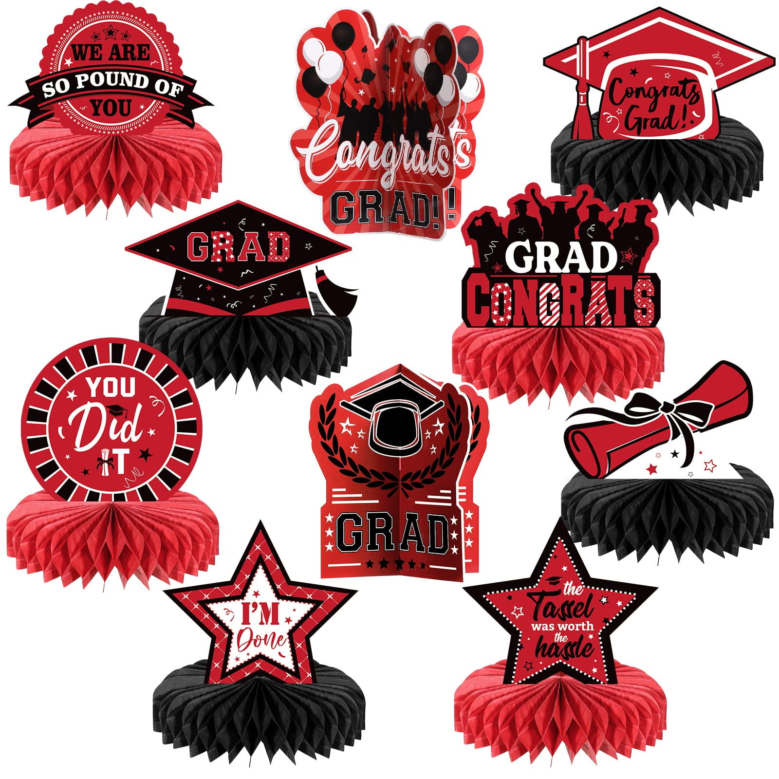 10 Pieces 2022 Graduation Party Decorations, Congrats Grad