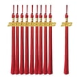 thumbnail image 1 of 10 Pieces 2023 Grad Graduation Tassels Graduation Cap Tassels Graduation Hat Decoration Tassel with 2023 Year Aureate Date Charms Red, 1 of 8