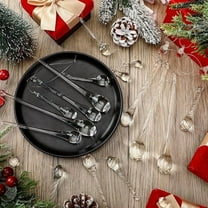 10 Pieces 5.7 Inch Christmas Acrylic Teardrop Ornaments - Chandelier Clear Crystal Acrylic Raindrop Ornaments for Christmas Tree Decoration, Wedding, Holiday