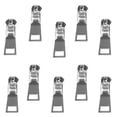 thumbnail image 1 of 10 Pieces #5 New Zipper Slider Puller Metal Zipper Zip Repair Broken Jacket Coat Backpack Quick Fixing, 1 of 7
