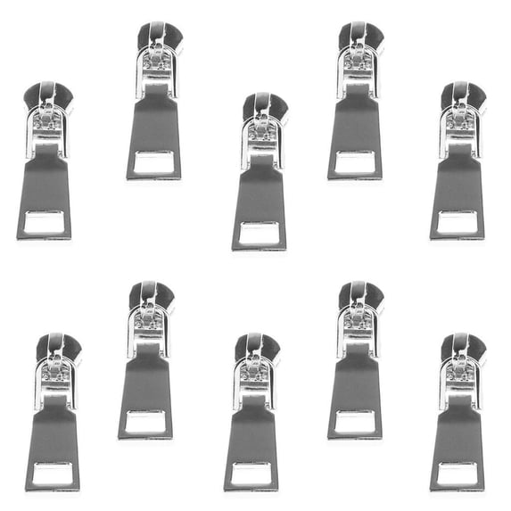10 Pieces #5 New Zipper Slider Puller Metal Zipper Zip Repair Broken Jacket Coat Backpack Quick Fixing