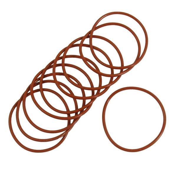 10 Pieces 56mmx 2.5mm Rubber O-ring Oil Seal Sealing Ring Gaskets Red
