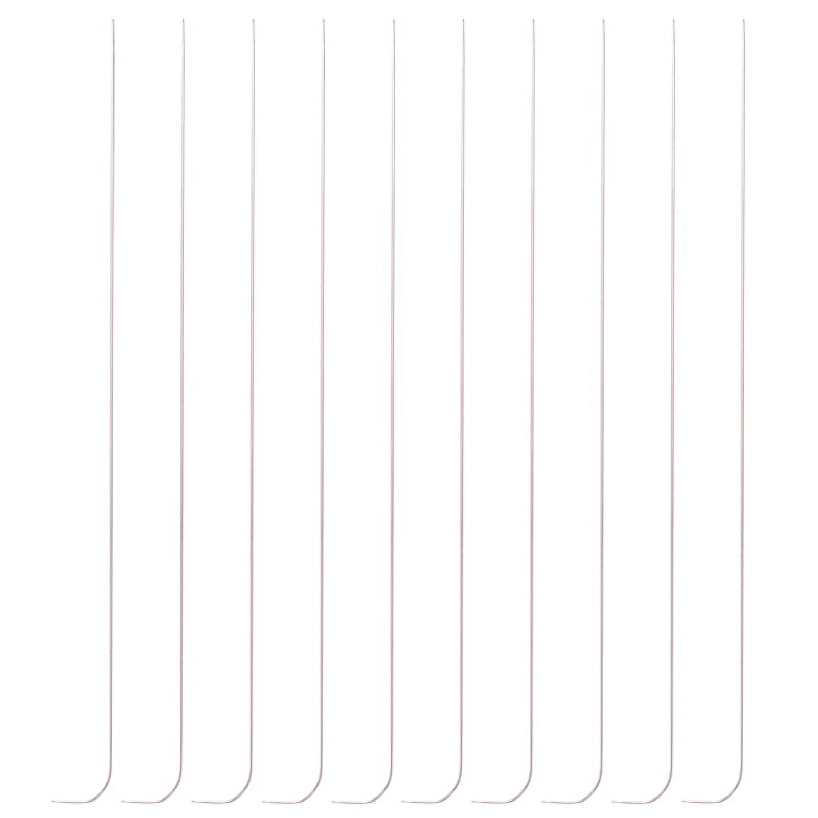 10 Pieces 6 Inches Curved Beading Needle Stainless Bead Spinner Needle