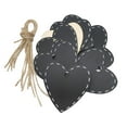 thumbnail image 1 of 10 Pieces 72x73mm Gift Tags Heart Shapes Signs With String Wedding Craft Hang Tags Mini Hanging Wooden Blackboard Valentine's Day Gift Party, 1 of 7